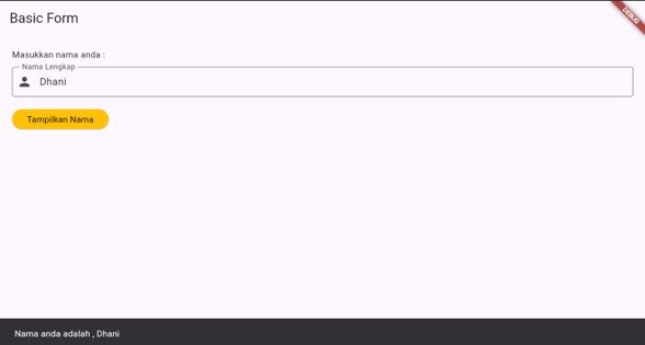 Hasil TextField