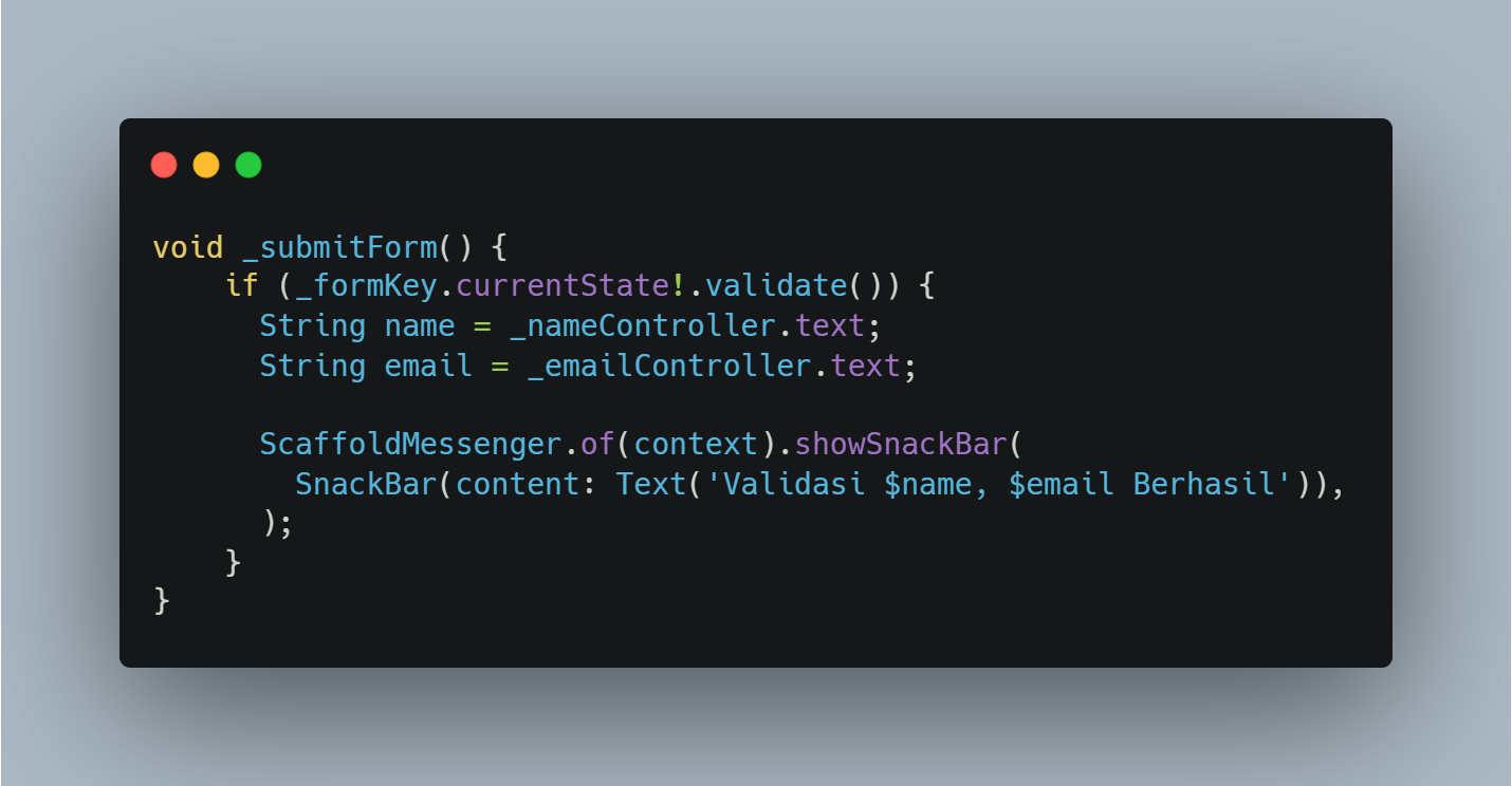 Method submitForm