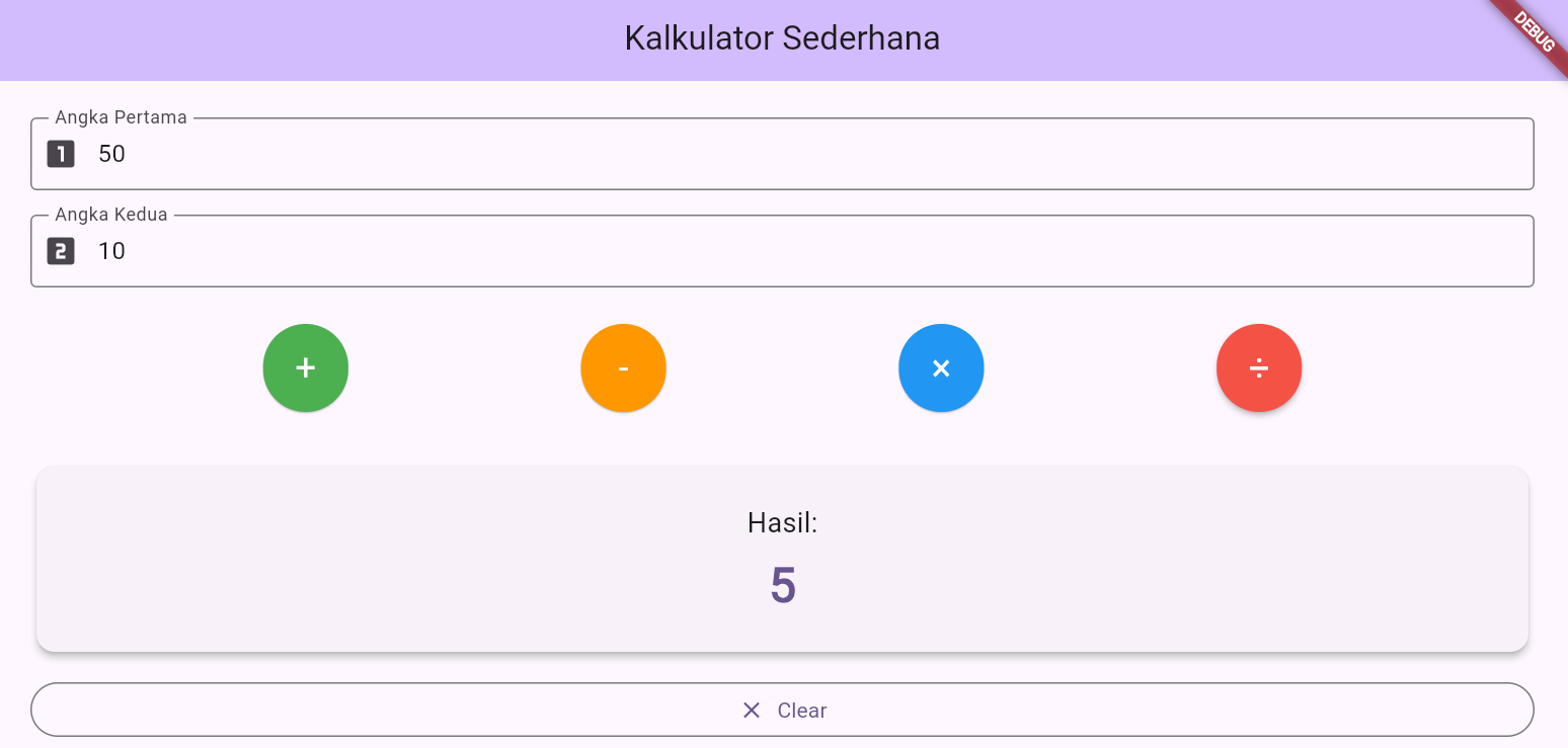 Hasil pembagian