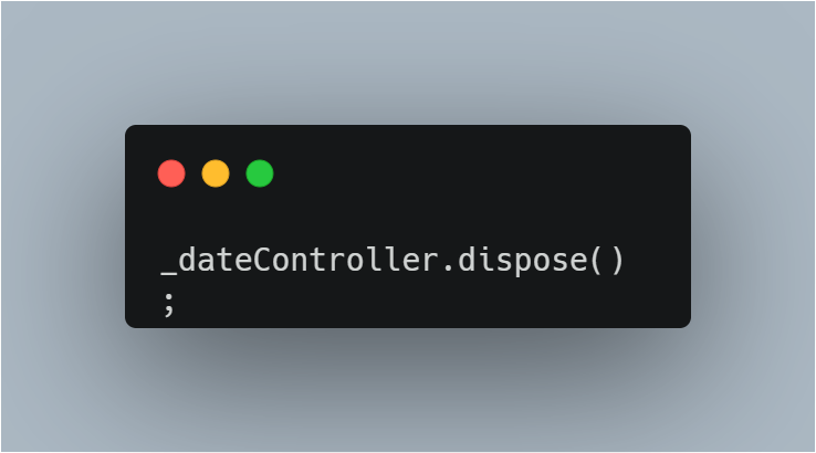 Dispose date controller