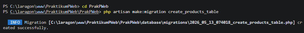 File migration products berhasil dibuat