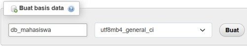 Pembuatan database db_mahasiswa