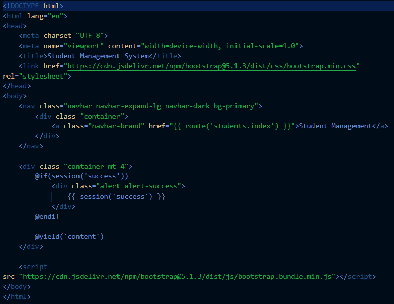 Layout utama app.blade.php