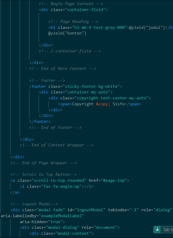 Kode main.blade.php part 2
