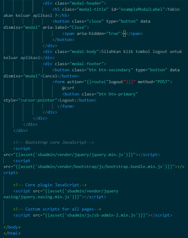 Kode main.blade.php part 3
