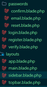 Folder view layouts generated