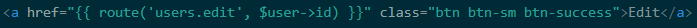 Kode tombol edit di index.blade.php
